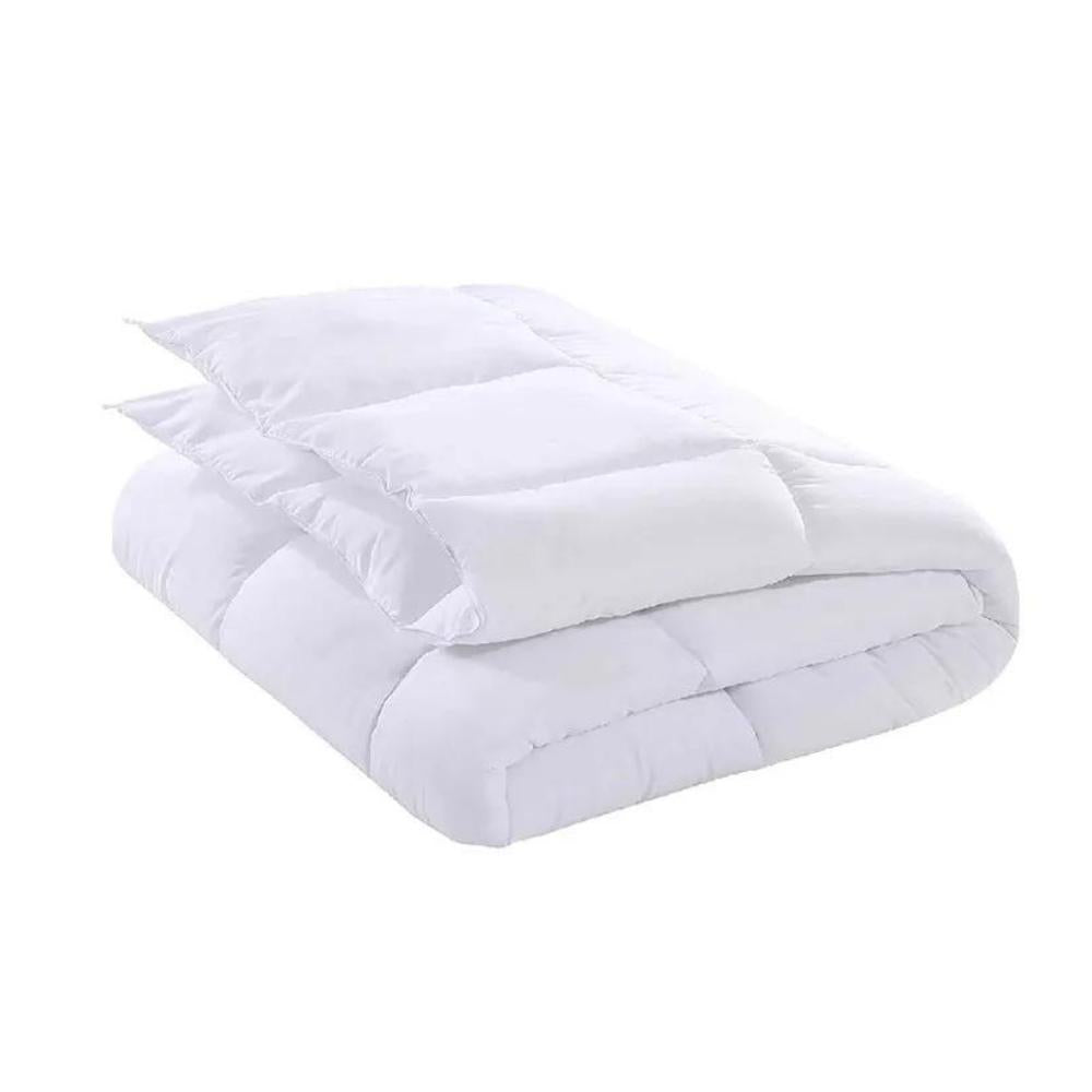 Edredon Acolchado Doble Faz Cama Semidoble 120x190 Blanco Tuacol - TUACOL.COM #