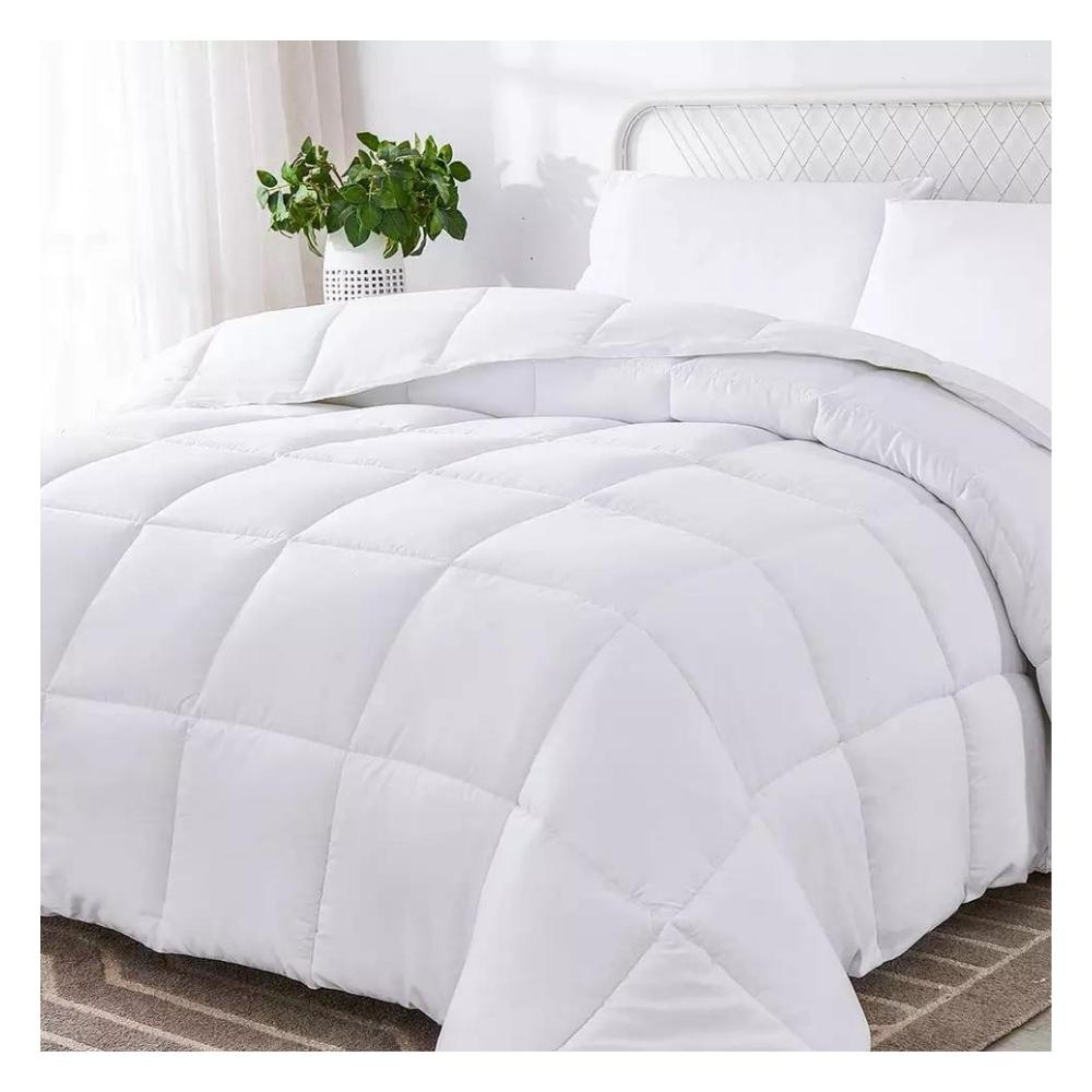 Edredon Acolchado Doble Faz Cama King 2x2mts Blanco Tuacol - TUACOL.COM #