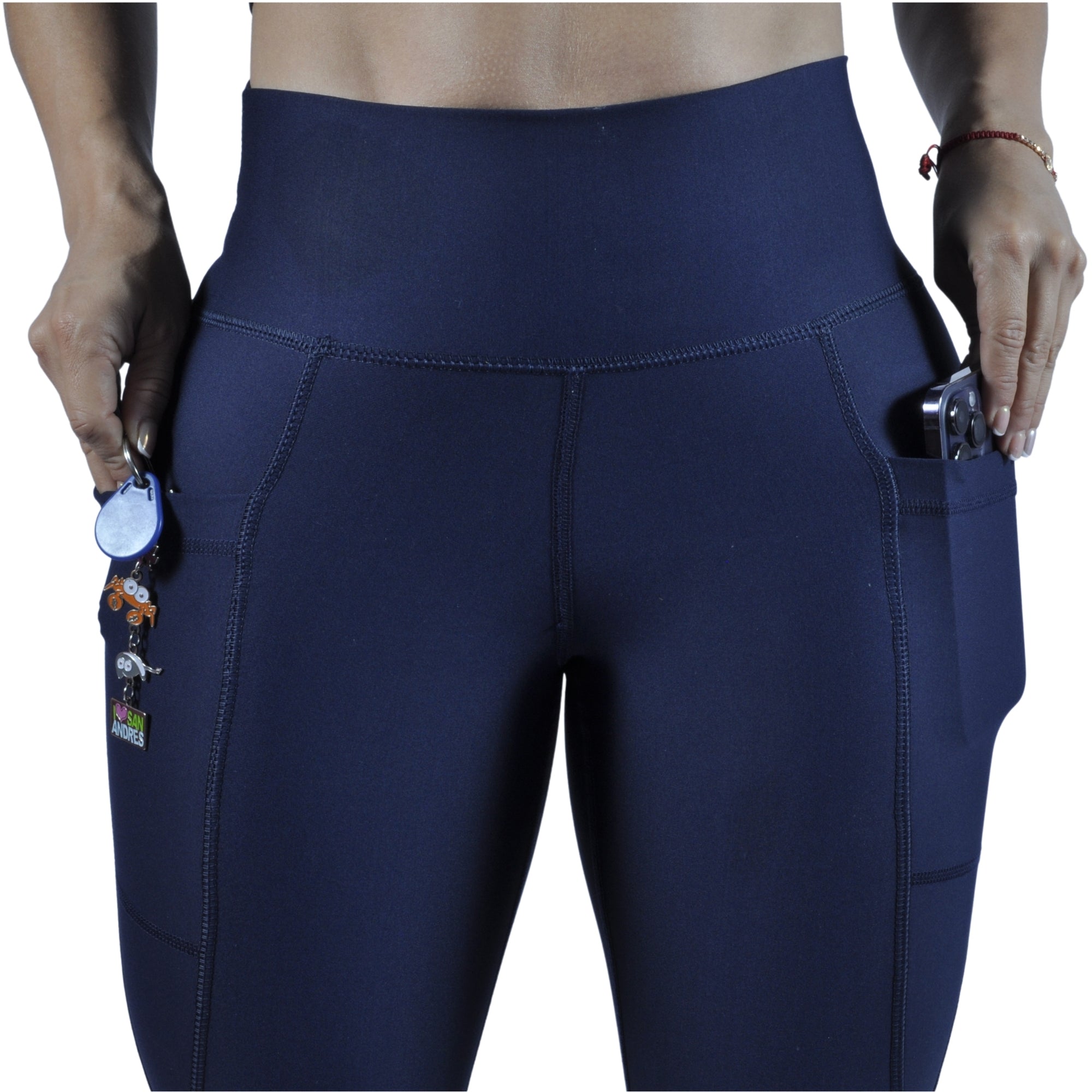 Leggins Deportivo Mujer - Bolsillo Lateral Tuacol Azul Oscuro