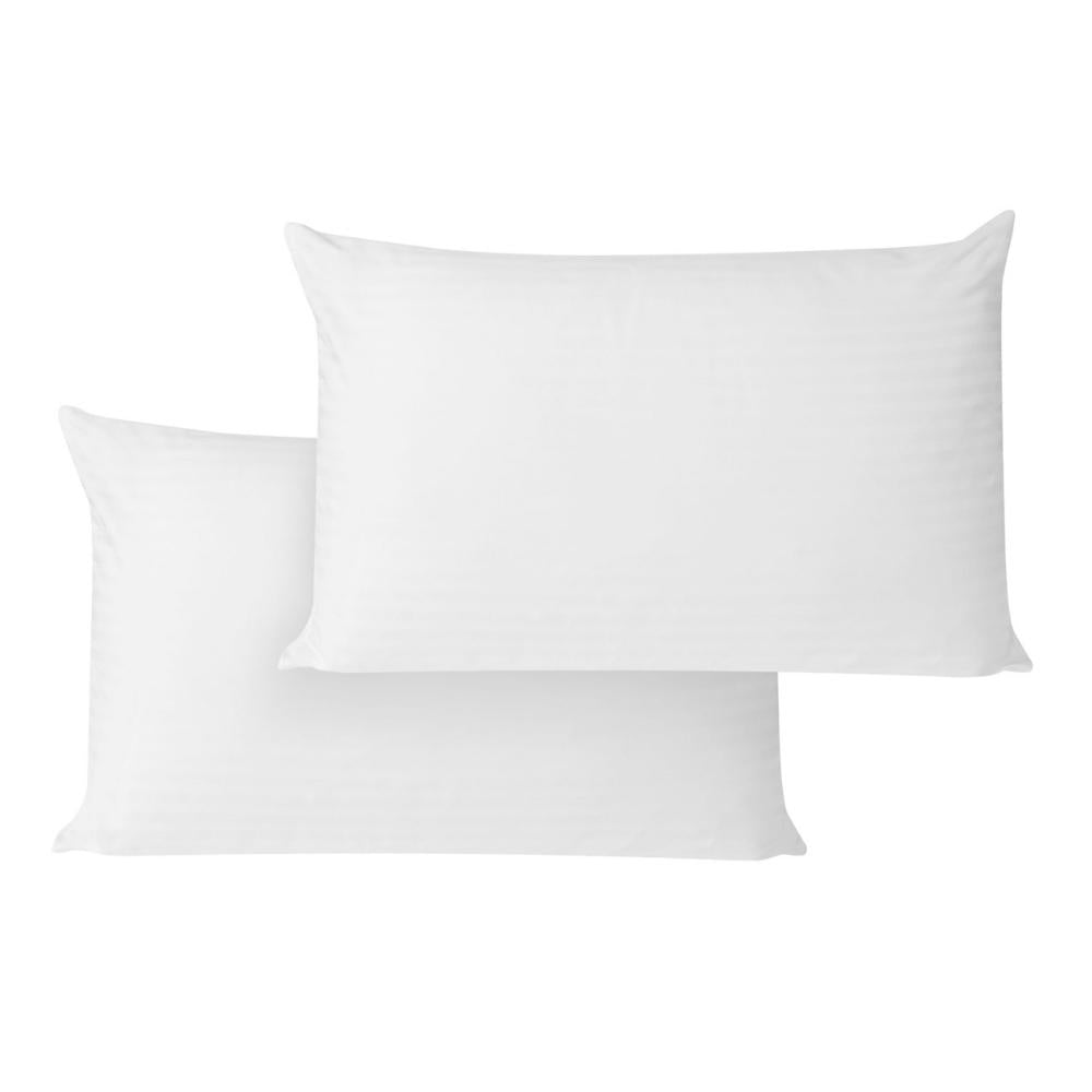 Set 2 Almohadas Junior Siliconadas Funda Blanca 60x40cms - TUACOL.COM #