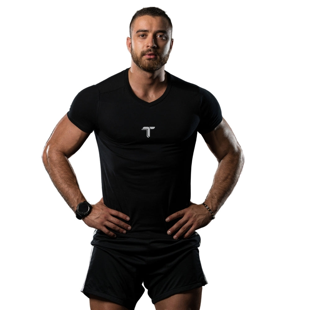 Camiseta Deportiva Masculina Manga Corta Secado Rápido - TUACOL.COM #