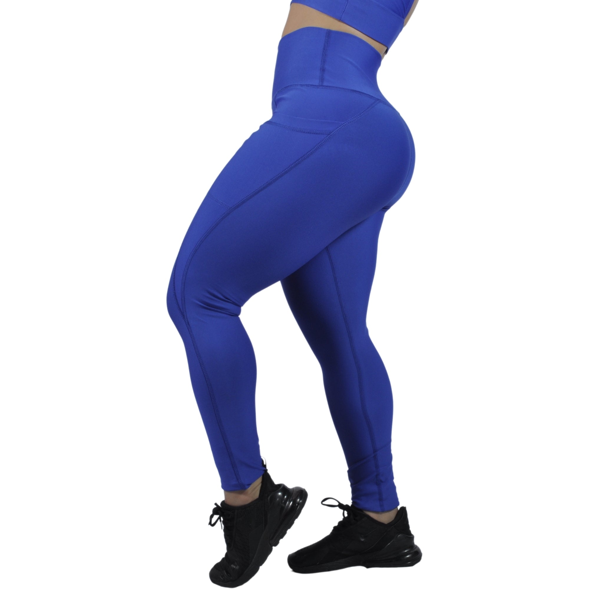 Leggins Deportivo Mujer - Bolsillo Lateral Tuacol Azul Rey