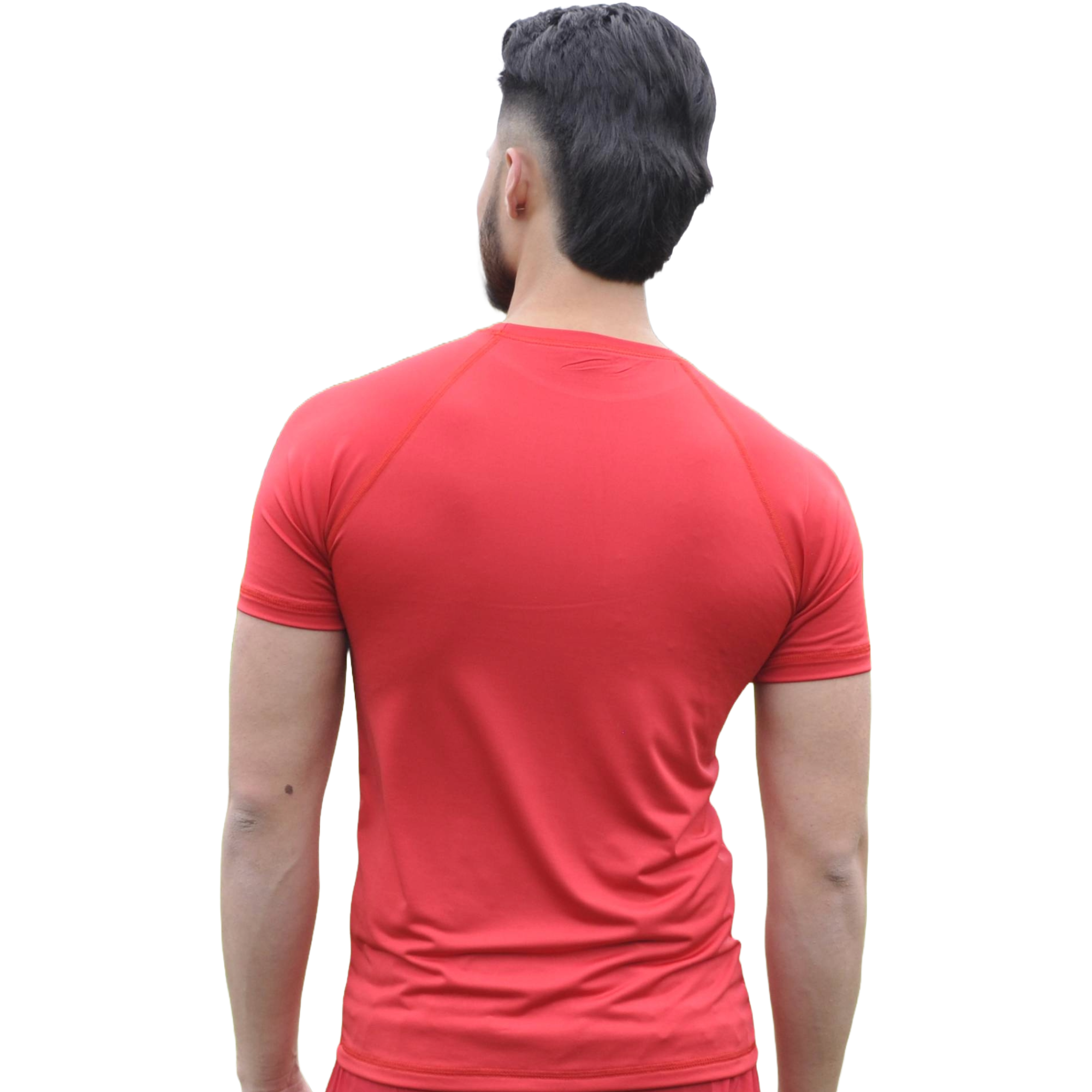 Camiseta Deportiva Hombre Roja Manga RanglanZopilote Tuacol - TUACOL.COM #