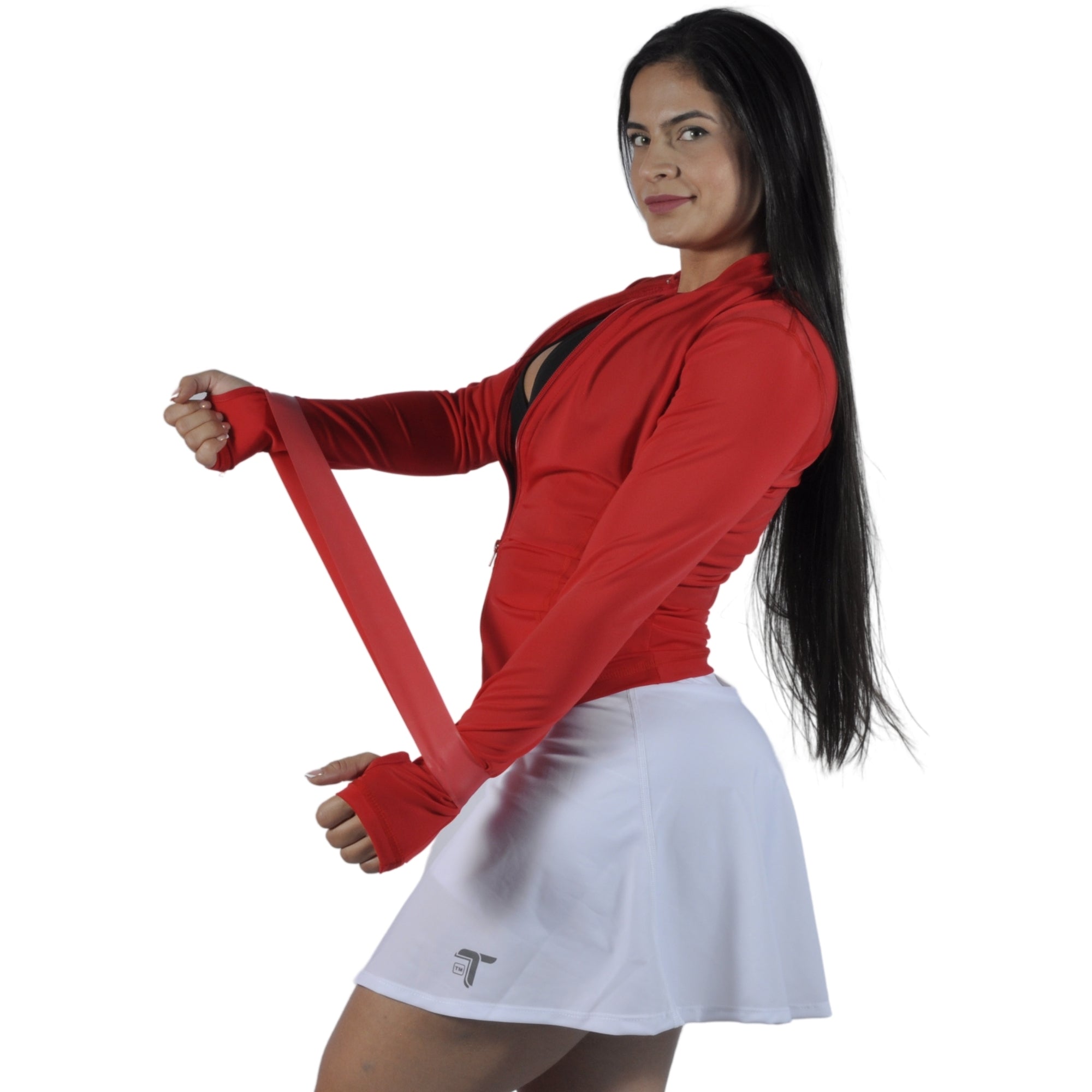 Chaqueta Deportiva Mujer Slim Fit Roja Tuacol