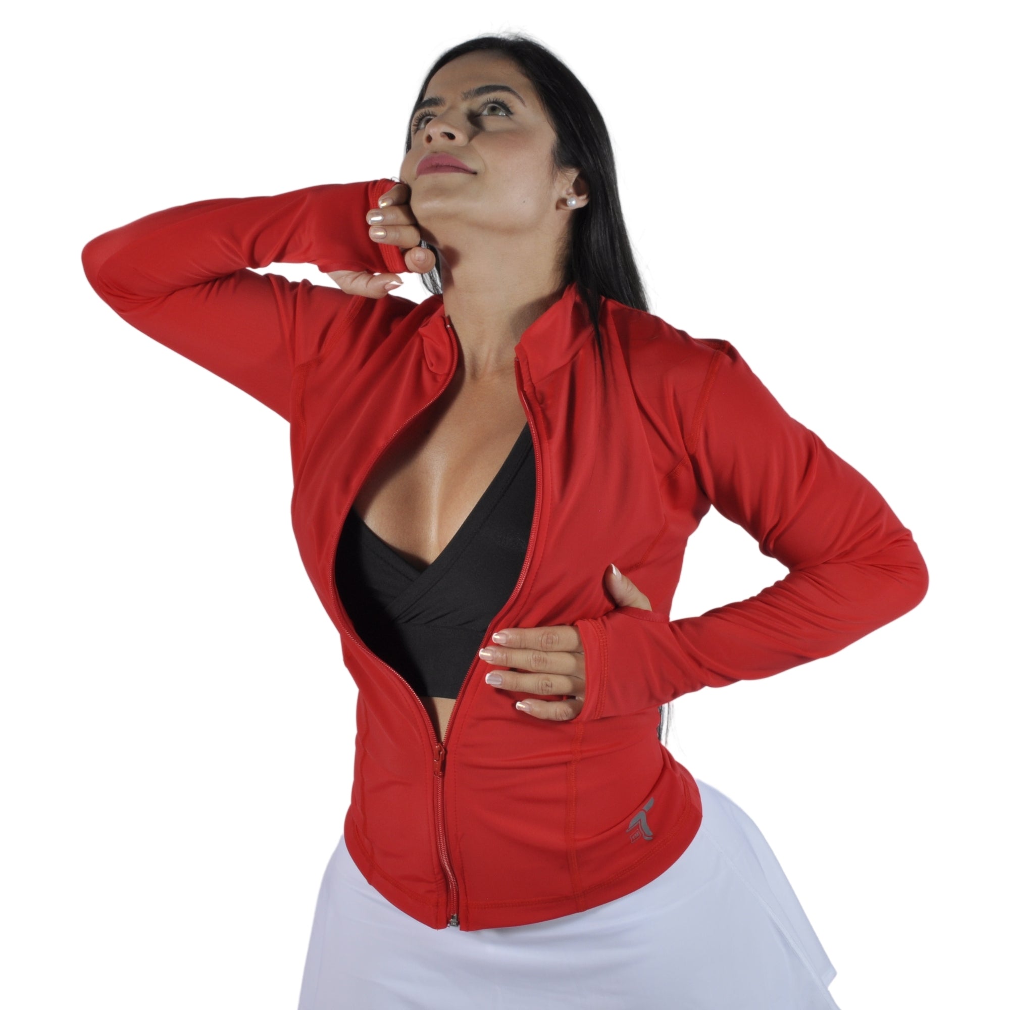 Chaqueta Deportiva Mujer Slim Fit Blanca Tuacol