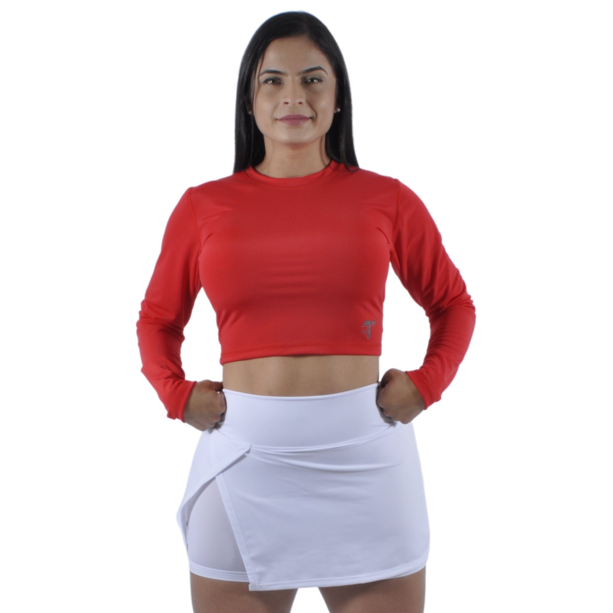 Falda Short Deportiva Tenista Cruzada Inca Tuacol Blanca