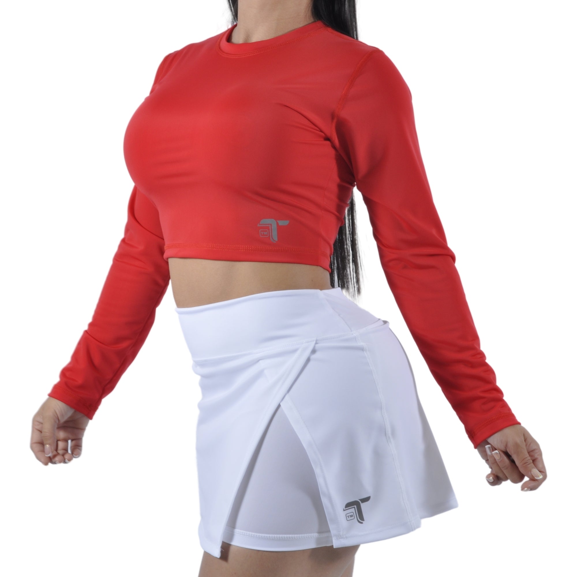 Falda Short Deportiva Tenista Cruzada Inca Tuacol Blanca