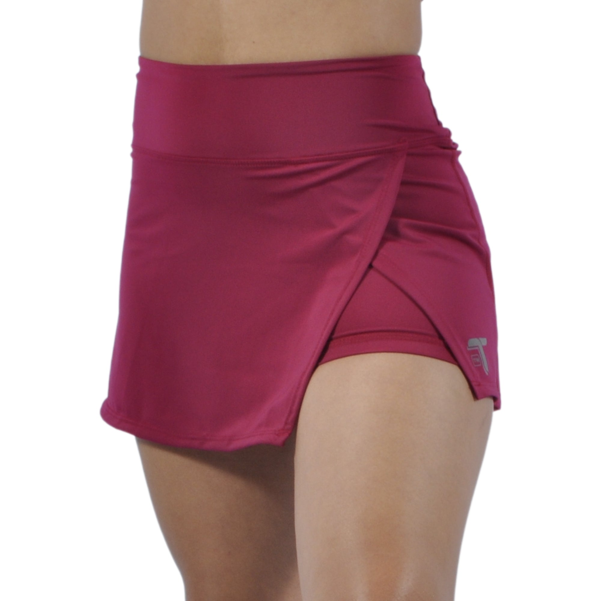 Falda Short Deportiva Tenista Cruzada Inca Tuacol Vinotinto