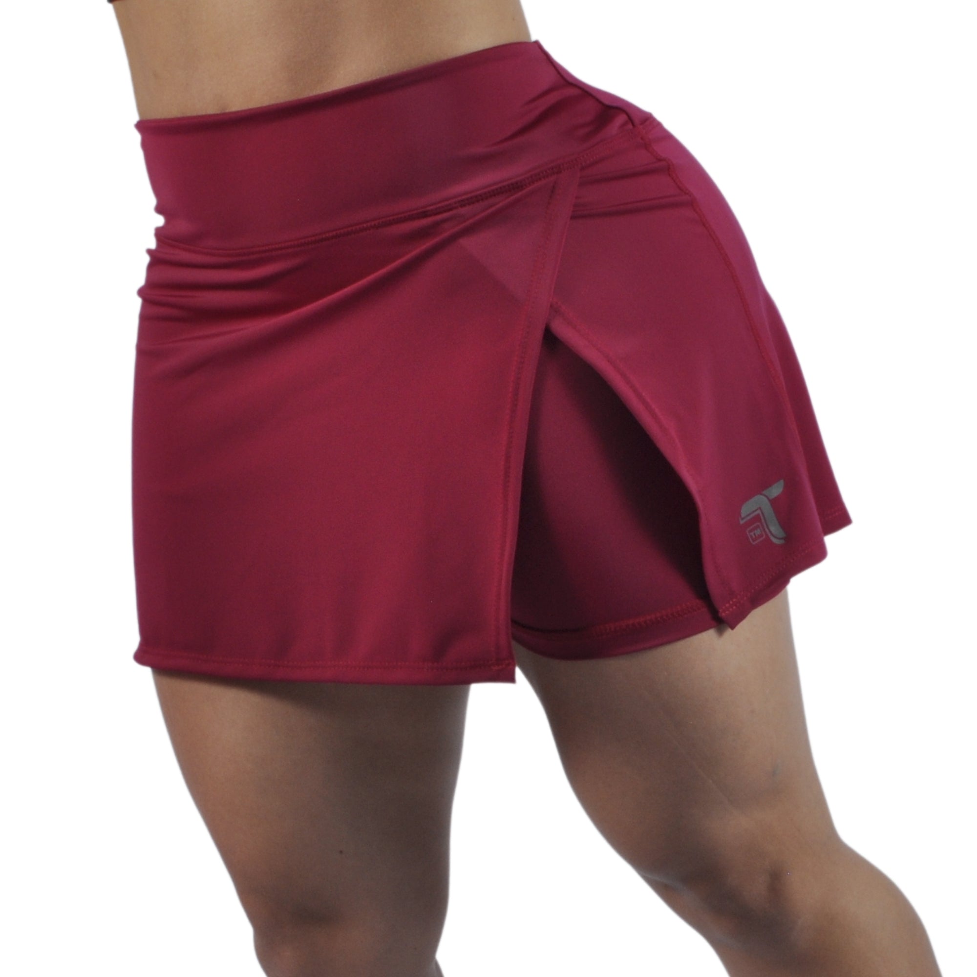 Falda Short Deportiva Tenista Cruzada Inca Tuacol Vinotinto