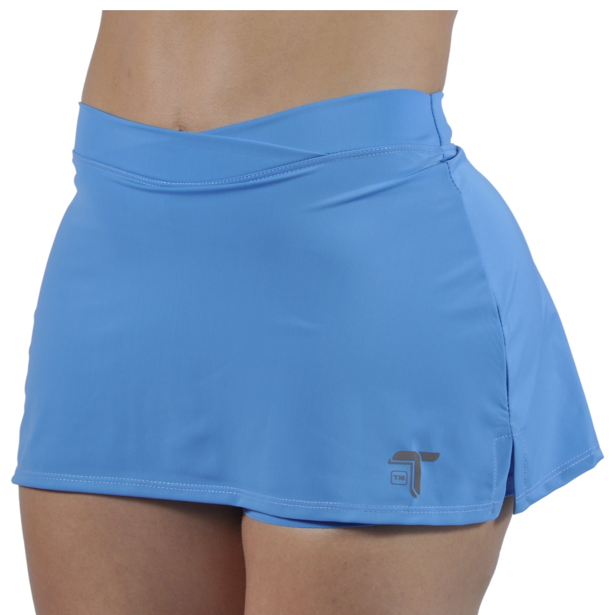 Falda Short Deportiva Pretina Cruzada Tuacol Azul claro