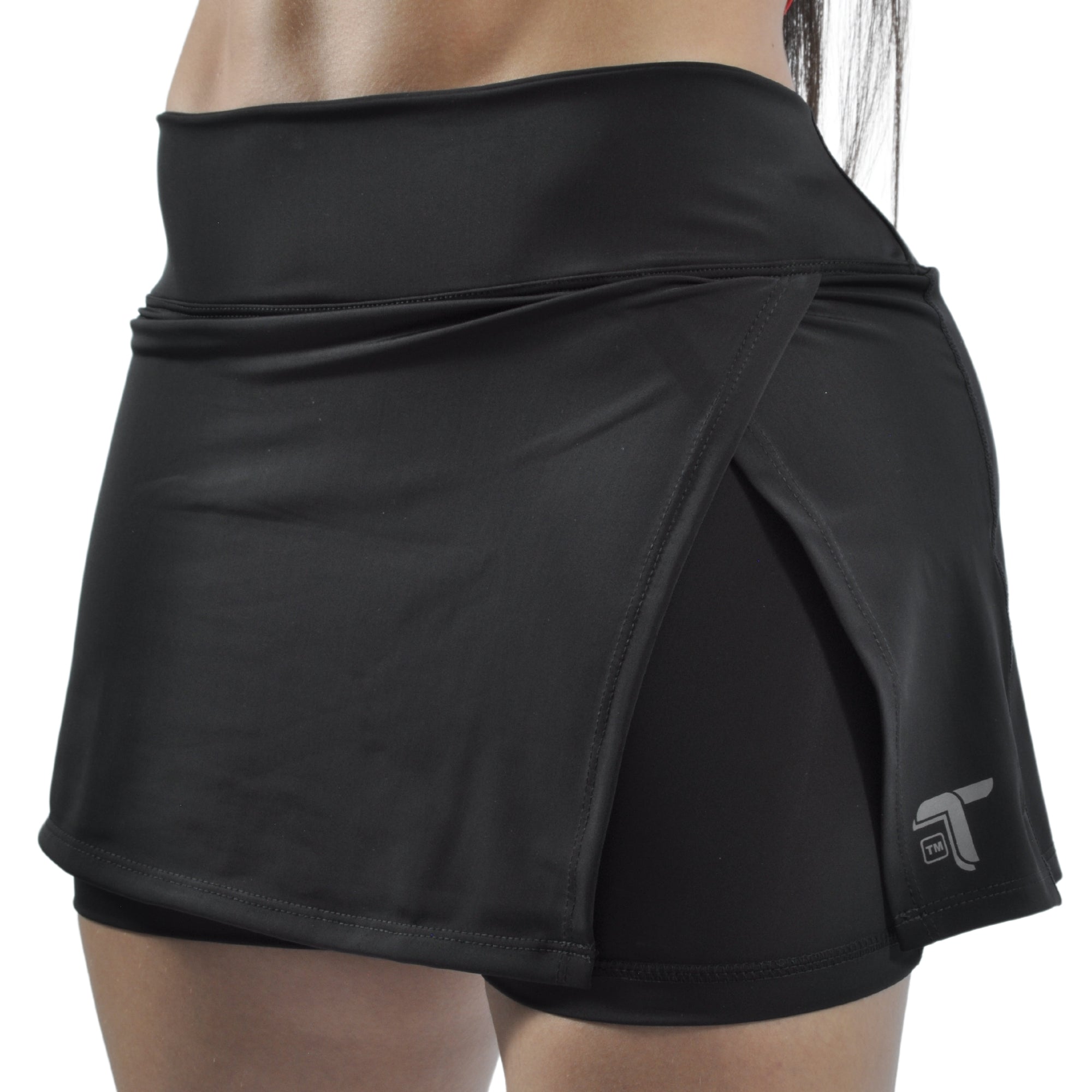 Falda Short Deportiva Tenista Cruzada Inca Tuacol Negra