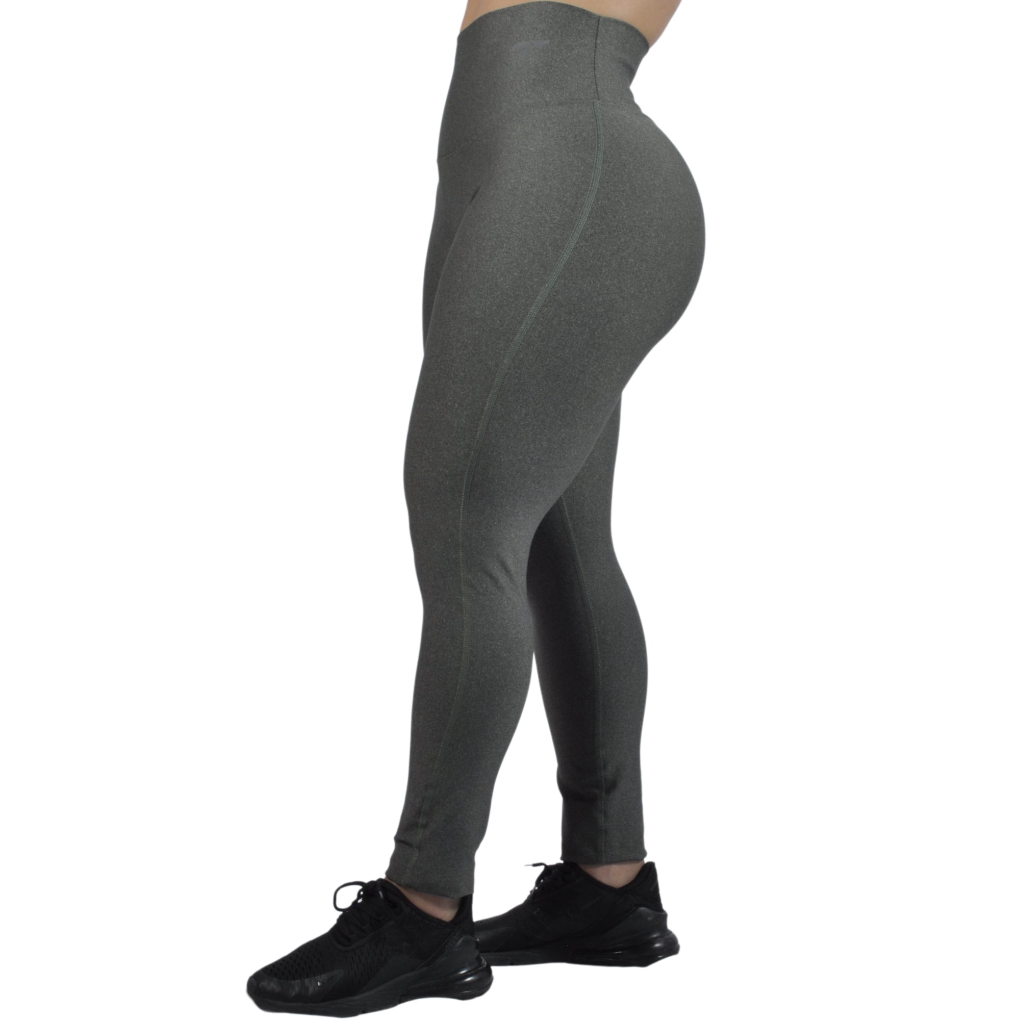 Leggins Deportivo Mujer Pretina Curva Cacique Tuacol Negro